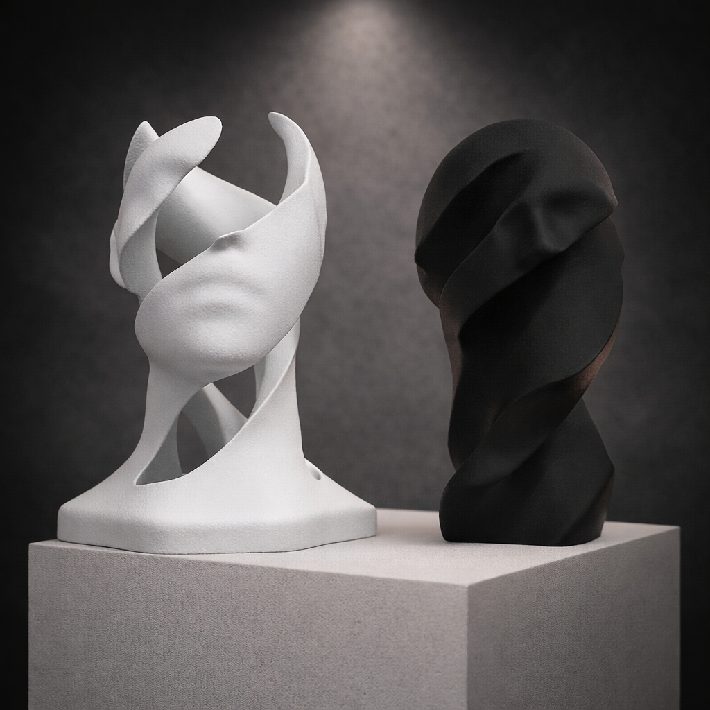 Rostro en 2 piezas